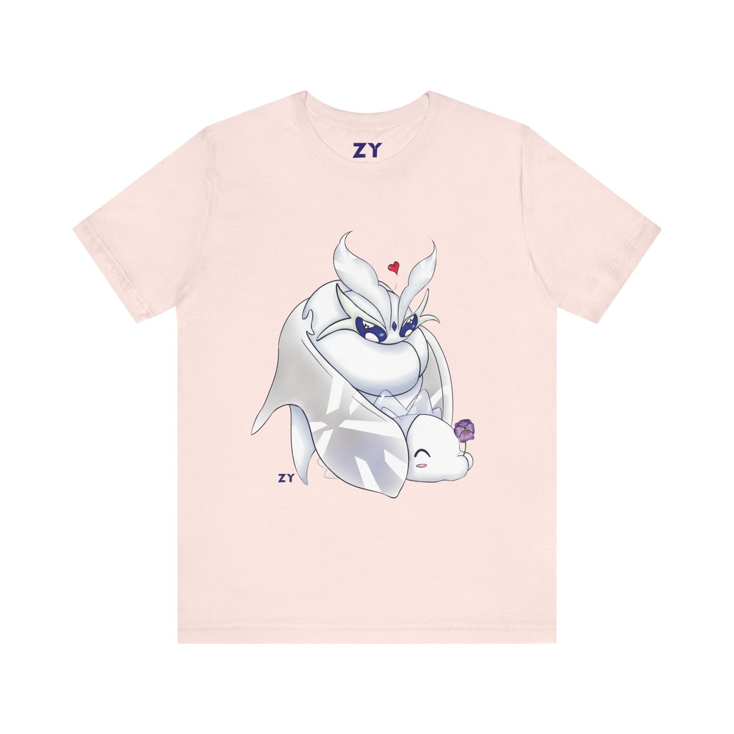 Frosty Moth Friends Print Character Print Unisex Jersey Short Sleeve Tee