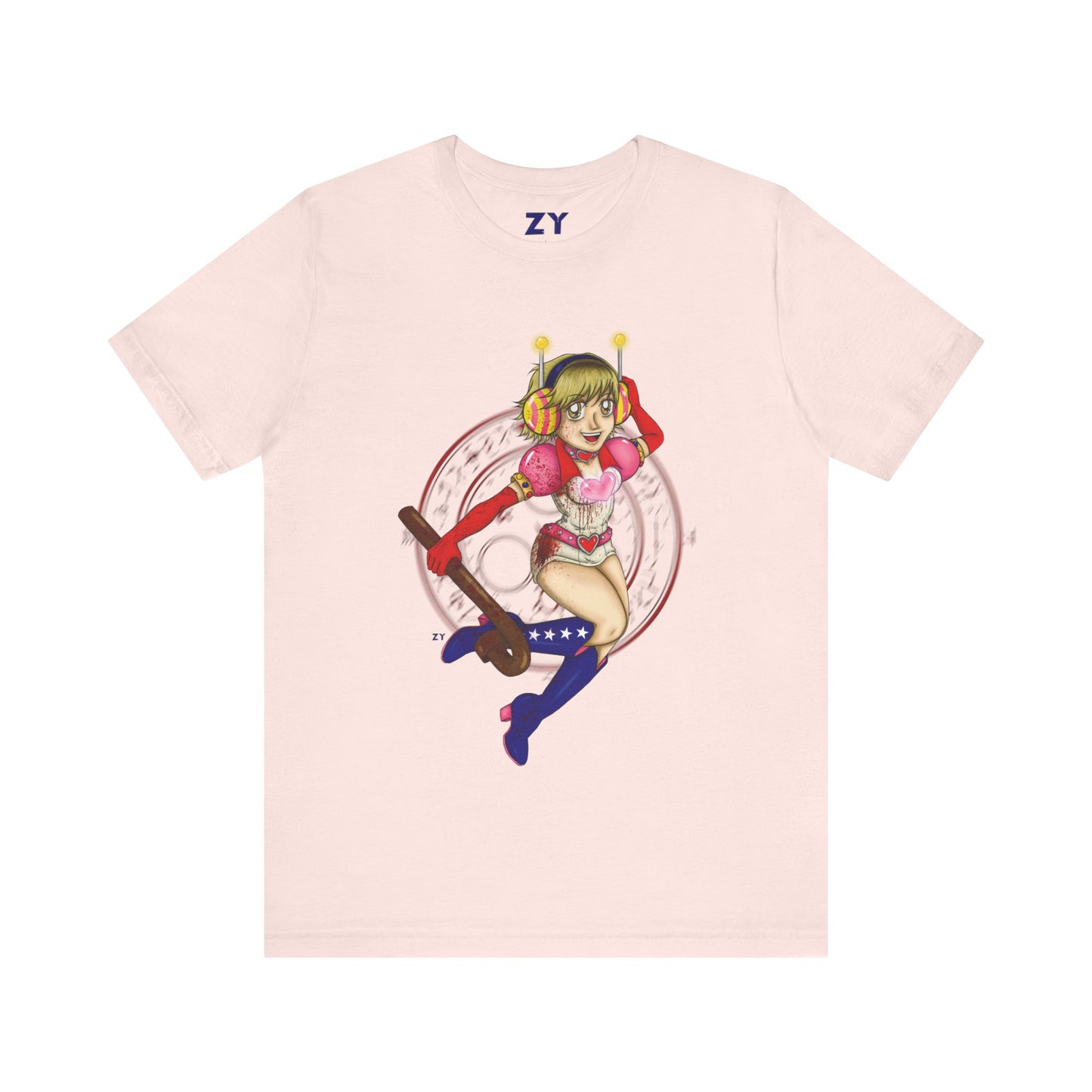 SH3 SD Princess Heart Heather Fanart Print Unisex Jersey Short Sleeve Tee