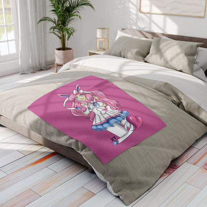 Sylve Girl Kawaii Interpretive Character Print Arctic Fleece Blanket