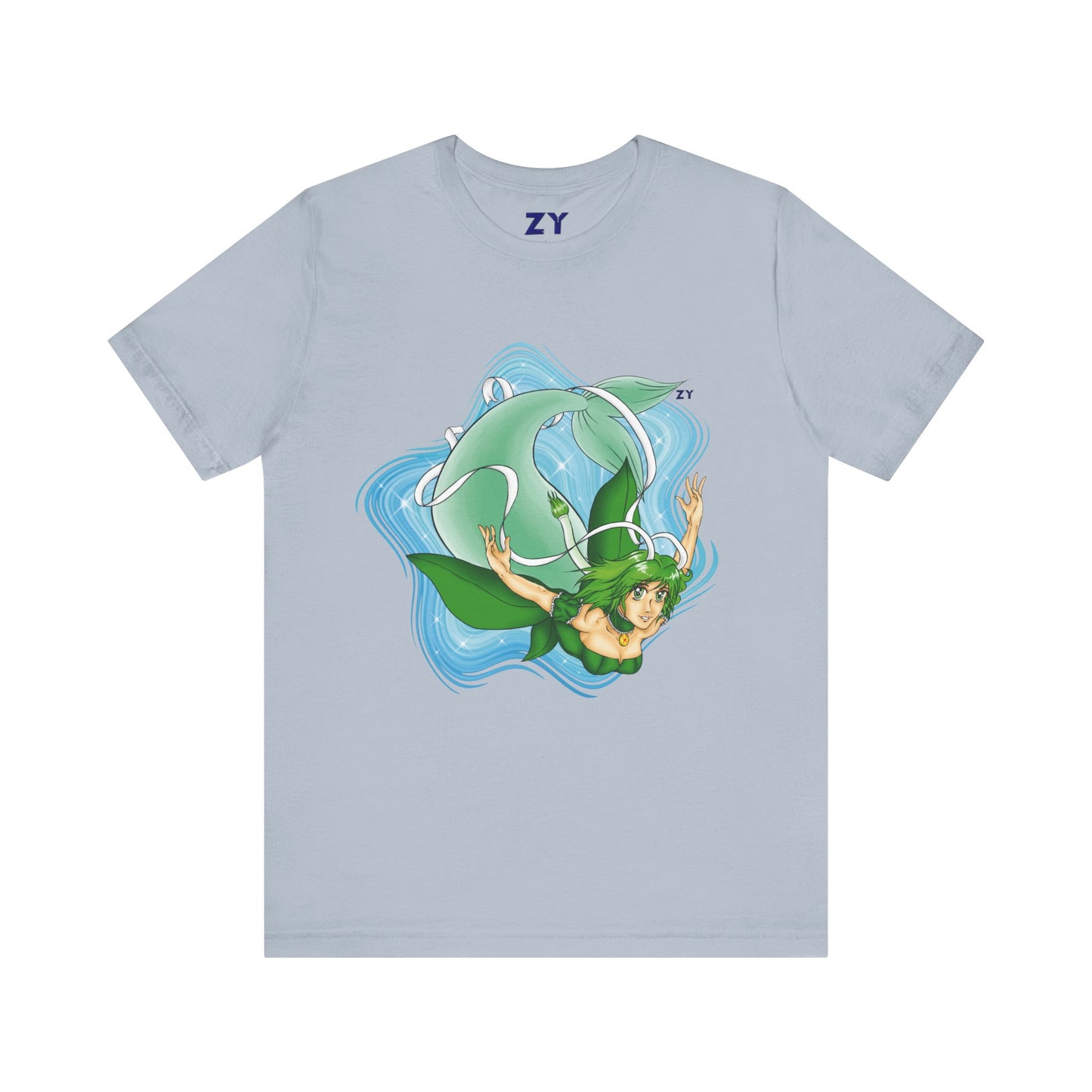 Mew Lettuce Mermaid Fanart Print Unisex Jersey Short Sleeve Tee