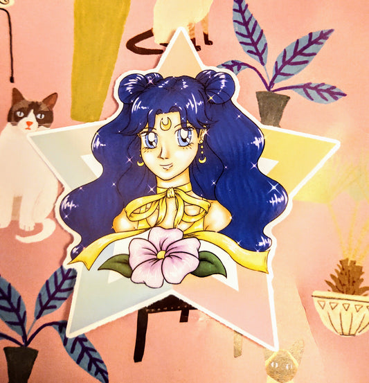 Human Luna (Sailor Moon) Sticker [Fanart by Zippy Yonyx]