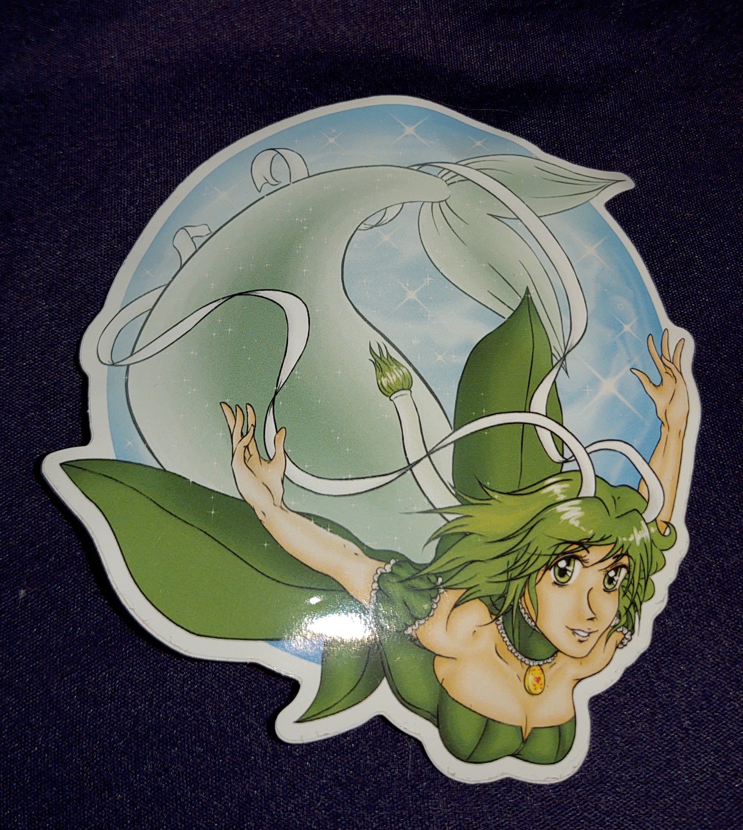 Mew Lettuce Mermaid Sticker [Fanart by Zippy Yonyx]