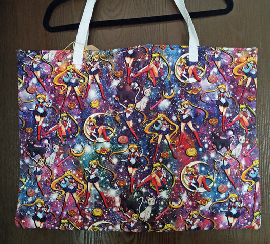 Galaxy Sailor Moon Print Tote Bag [Handmade by Zippy Yonyx]