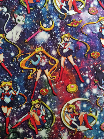 Galaxy Sailor Moon Print Tote Bag [Handmade by Zippy Yonyx]