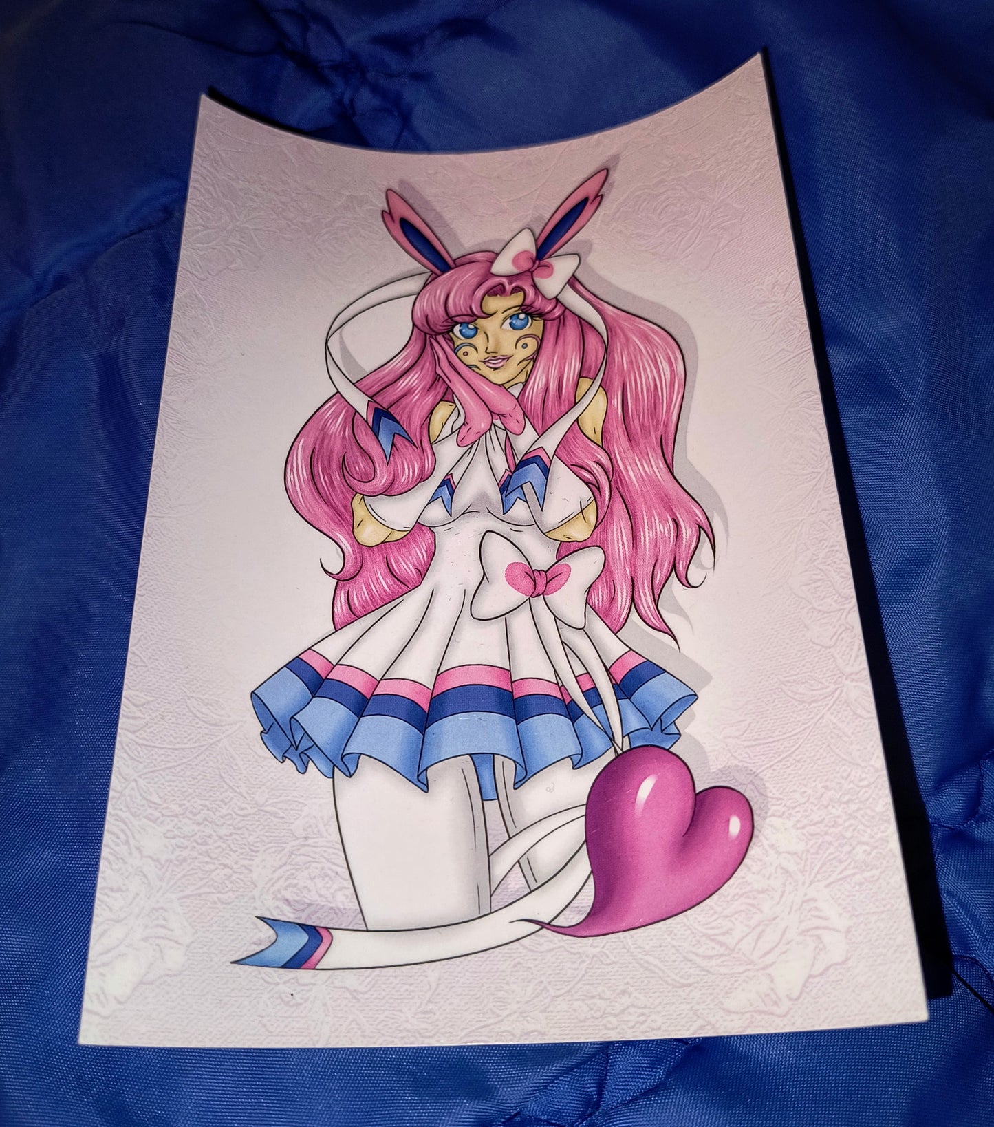 Sylve Girl Interpretation Poke Laminated A6 Postcard [Fanart by Zippy Yonyx]