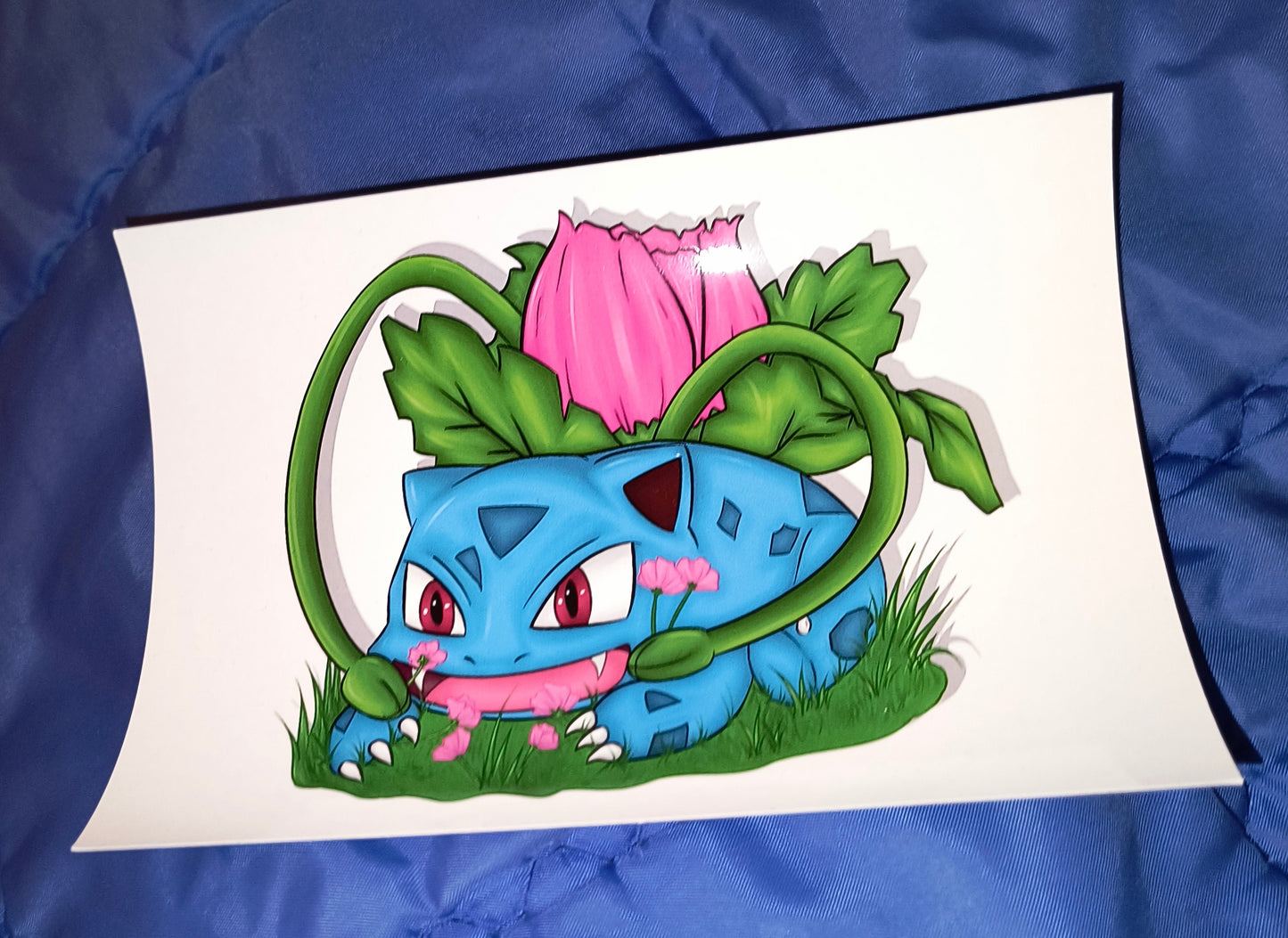 Pokesaur Ivy Laminated A6 Postcard [Fanart by Zippy Yonyx]