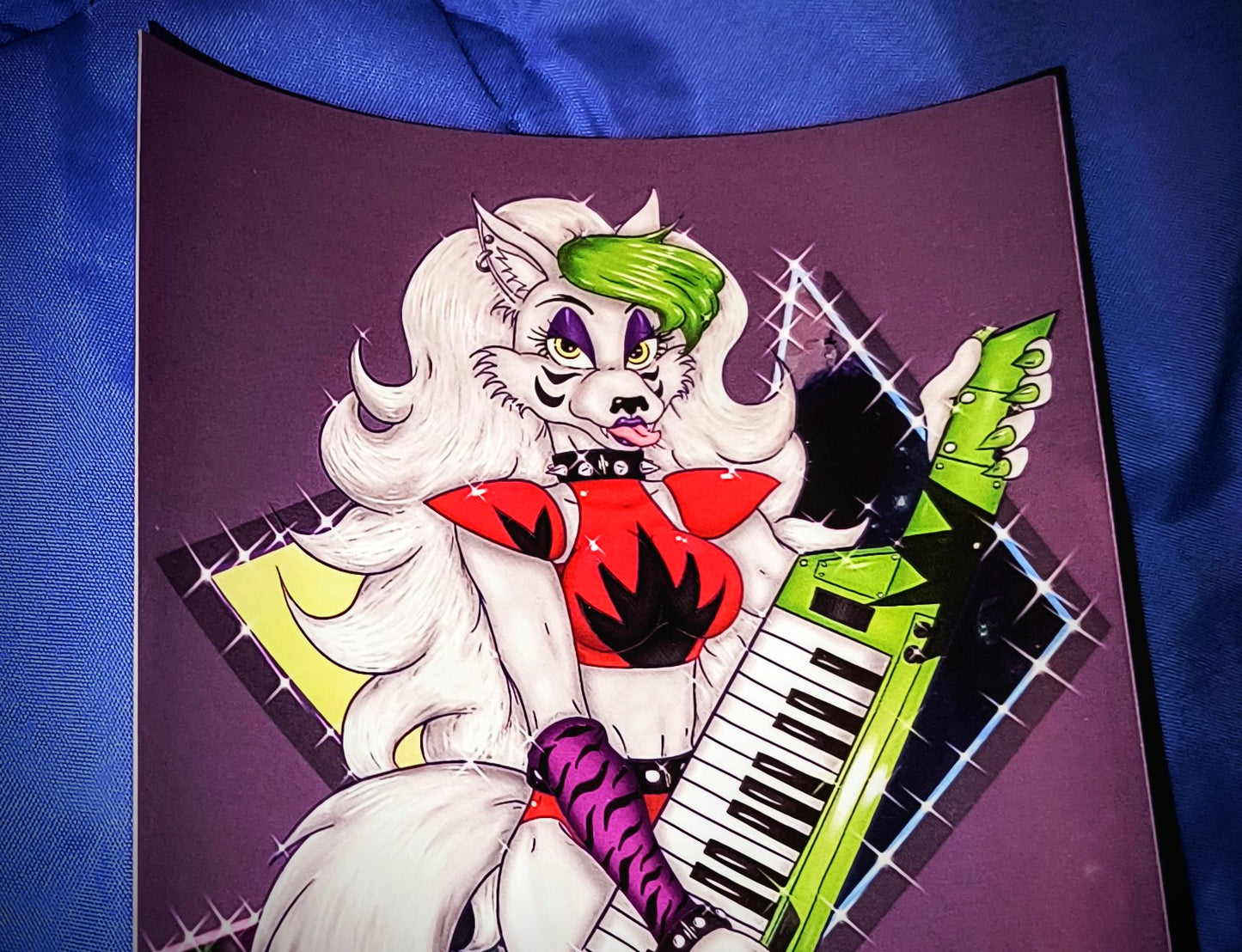 Roxy Wolf FNAF Laminated A6 Postcard [Fanart by Zippy Yonyx]