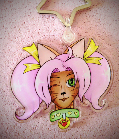 Catgirl Original Keyring [Art by Zippy Yonyx]