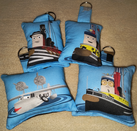 TUGS: The Exhibition Collaboration - Character Print Squishy Padded Keyrings (Commission Product)