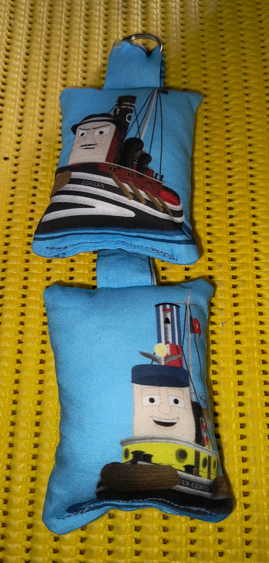 TUGS: The Exhibition Collaboration - Character Print Squishy Padded Keyrings (Commission Product)