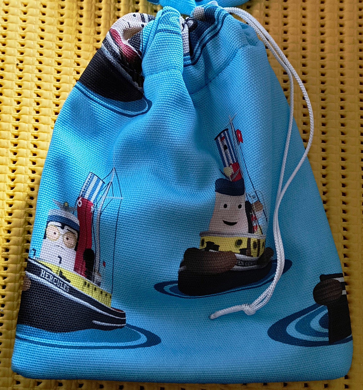 TUGS: The Exhibition Collaboration - Character Print Draw Cord Pouch (Commission Product)