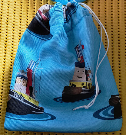 TUGS: The Exhibition Collaboration - Character Print Draw Cord Pouch (Commission Product)