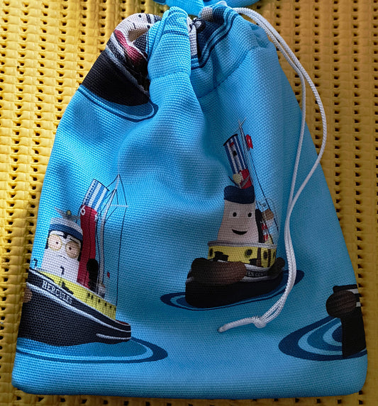 TUGS: The Exhibition Collaboration - Character Print Draw Cord Pouch (Commission Product)