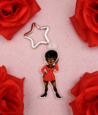 Uhura Keyring [Fanart by Zippy Yonyx]