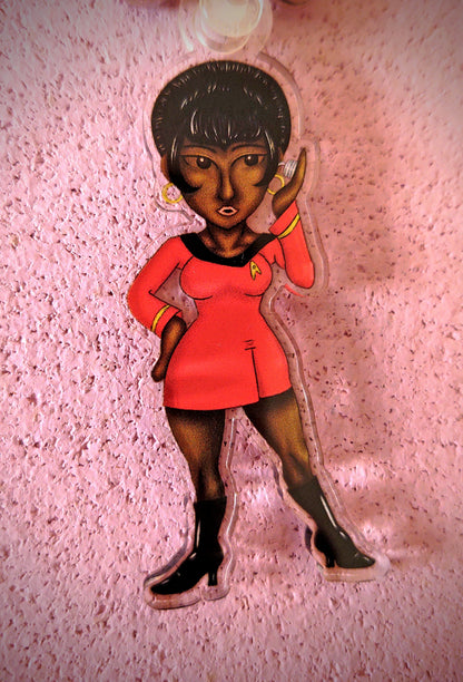 Uhura Keyring [Fanart by Zippy Yonyx]