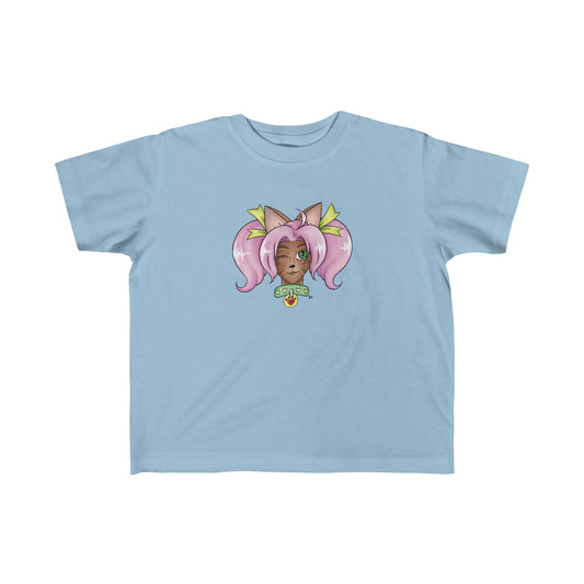 Cute Cat Girl Kid's Fine Jersey Tee